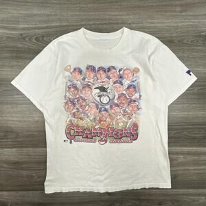 Vintage Cleveland Indians Shirt Mens Large Caricature Pro Player 1997 90s USA